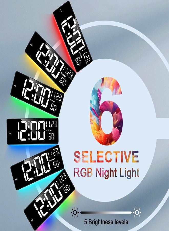 Xflyee RGB Digital Wall Clock with Remote - Image 5