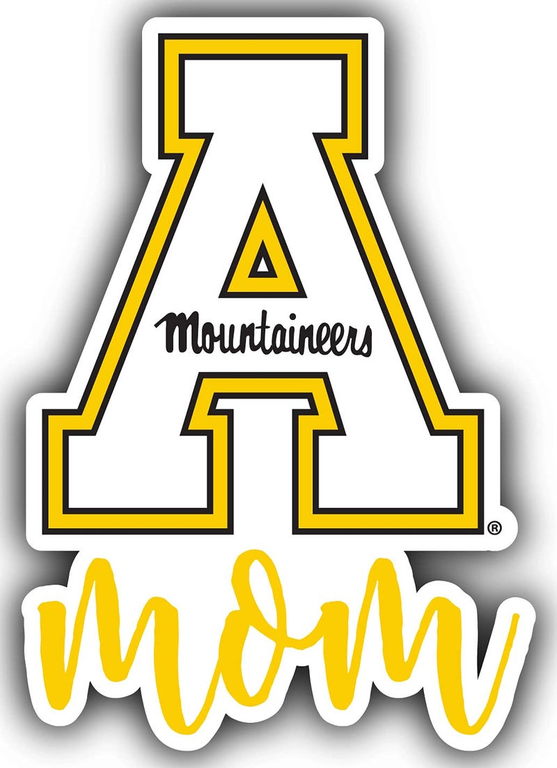 R and R Imports Appalachian State Proud Mom 4Inch Die Cut Decal Officially Licensed Collegiate Product