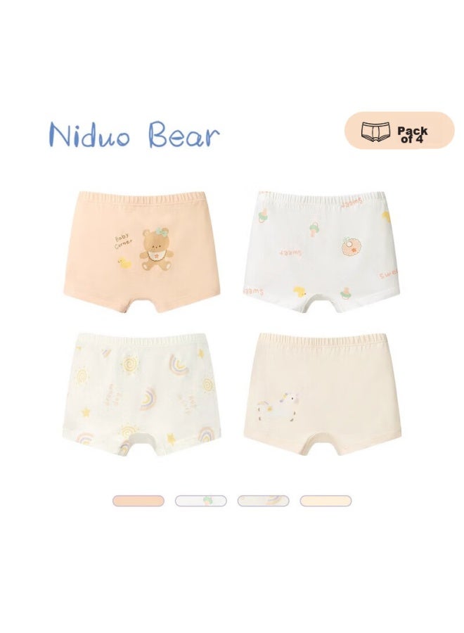 Niduoxiong Niduoxiong Children's Underwear, Girls' Cotton Boxer Briefs, Little Girls' Boyshorts, Toddler Underpants, No Wedgie  - Image 5