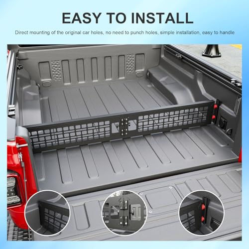 SZYANG Truck Bed Divider Compatible with 20202026 Jeep Gladiator Cargo Manager Molle Panel Truck Bed Organizer Replacement for 20202026 Jeep Gladiator Accessories - Image 3
