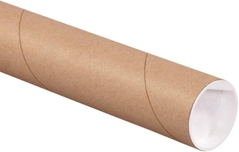 Pro-Line 3" x 30" Kraft Heavy-Duty Mailing Shipping tubes with Caps (1 Tube) - Image 2