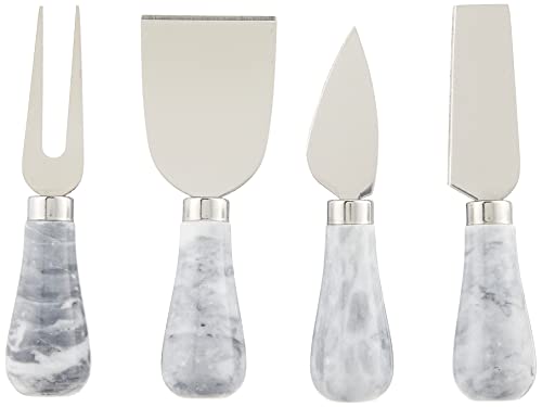 Prodyne KM4W Froma Knives Cheese Knife Set of 4 White