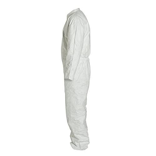 DuPont Tyvek 400 TY120S Disposable Protective Coverall, White, X-Large (Pack of 6) - Image 3