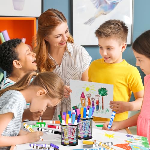 Aigybobo 200 Count Washable Markers Bulk, 8 Assorted Colors, Broad Line Conical Tip Coloring Marker for Kids, Markers Bulk Pack for Classroom, School Art Supplies & Back to School Supplies - Image 5