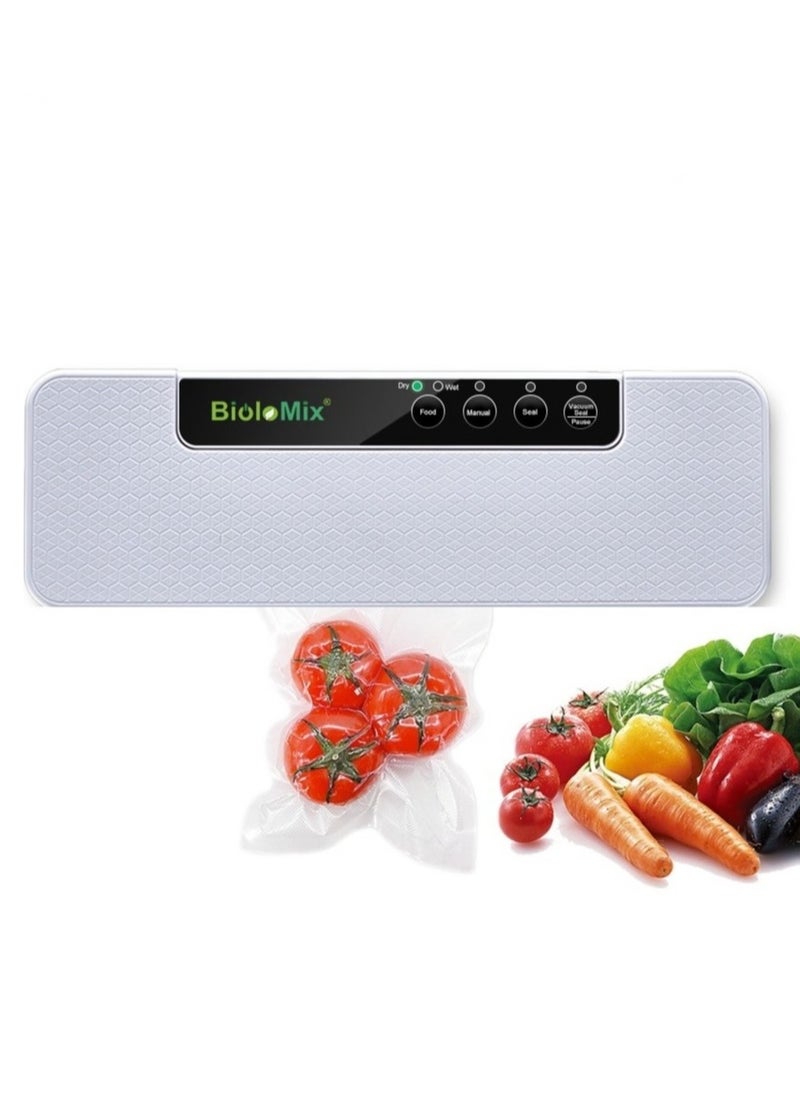 Biolomix Multi-function Vacuum Sealer Packer Automatic Vacuum Air Sealing Packing System|Food Preservation Dry, Moist, Delicate Soft Food with 10pcs Vacuum Bags  - Image 1
