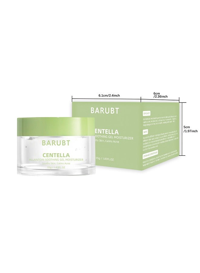 BARUBT 55g Centella Calming Gel Cream, Deeply Nourishing and Moisturizing Soothing Gel, Non-Sticky Face Moisturizer for Acne-prone Sensitive Oily Dry Skin Hydrating - Image 2