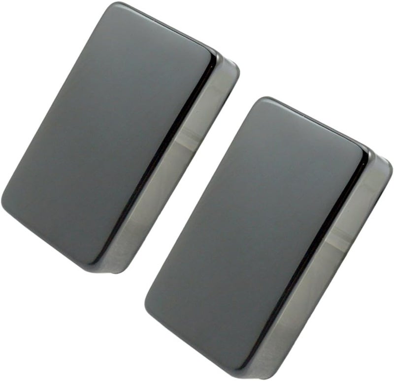 klarako 2 Pcs Double Coil Sealed Brass Humbucker Pickup Cover For Electric Guitars - Black, as described - Image 1