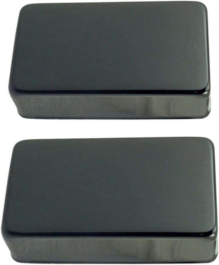 klarako 2 Pcs Double Coil Sealed Brass Humbucker Pickup Cover For Electric Guitars - Black, as described - Image 3