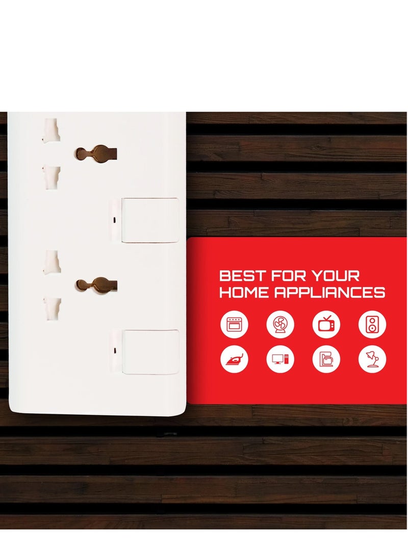 Elexon Universal Power Extension 3 Way, 2 Meter Cord, ESMA Certified Flame-proof Material, Child Safety Shutters, Ideal for Charging Multiple Devices - Image 5