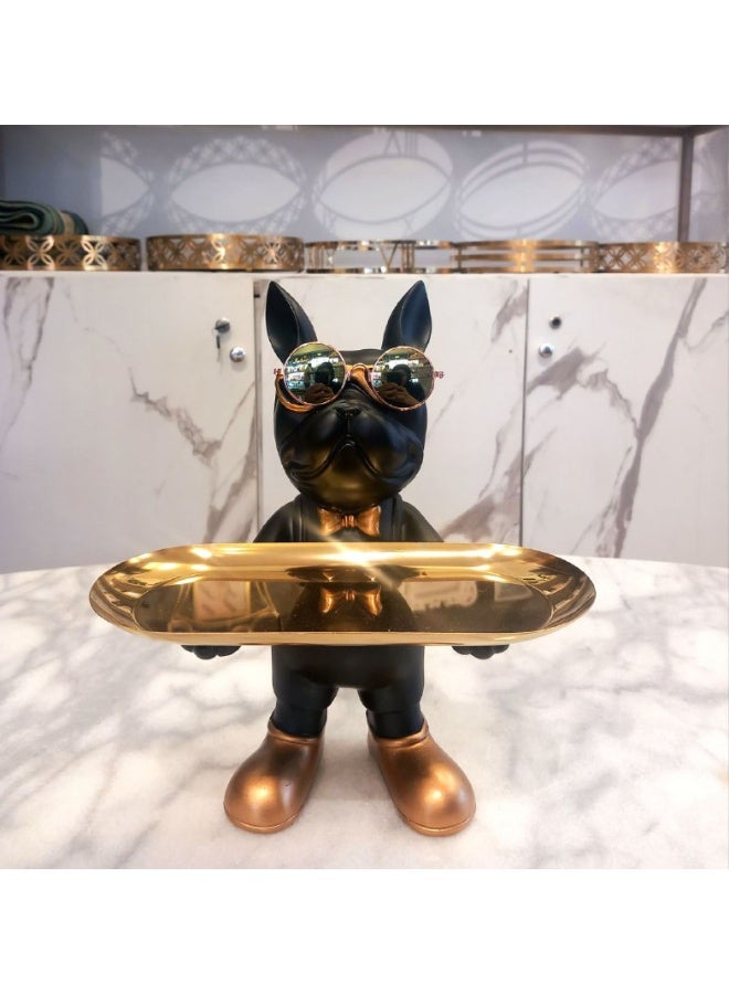 Standing Bulldog With A Multiuse Dish Holder For Decoration -Shape 2 - Image 2