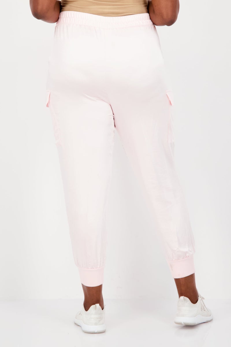 INC Women Regular Fit Solid Cargo Pant, Pink - Image 2