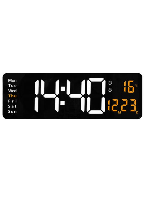 Digital Wall Clock Large Display, 16.2 Inch Large Wall Clocks, Modern LED Digital Clock with Remote Control for Living Room Decor