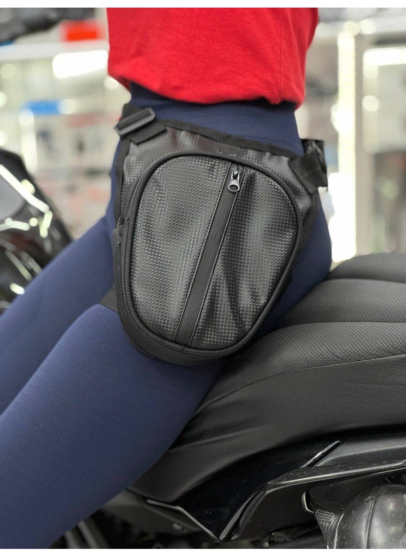 Carbon Pattern Leg Bag