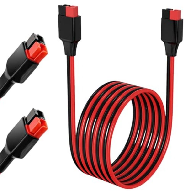Heavy Duty 3 FT Power Extension Cable 12AWG 30A, Tinned Copper, compatible with Anderson Style Connectors for RV and Battery Systems. - Image 1