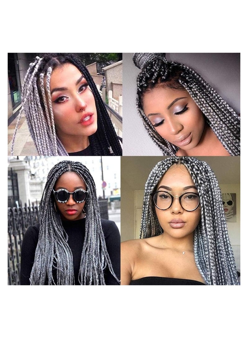 إستيل وصلات شعر (3 قطع، رمادي) - Image 3