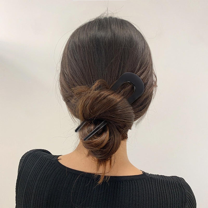 Canitor French Hair Pin for Thick Hair Tortoise Shell 5.4 inch Large French Twist Hair Pin Hair Stick Fashion Hair Styling Accessories for Women - Image 3