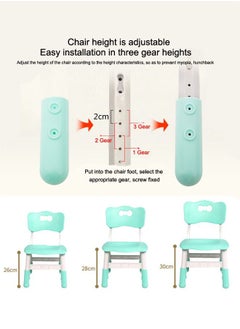 JSAITOYS 3-Piece Kids Tables And Chairs Set Children Study Desk Dining Table Height Adjustable Painting Desktop Toddler Furniture  - Image 5