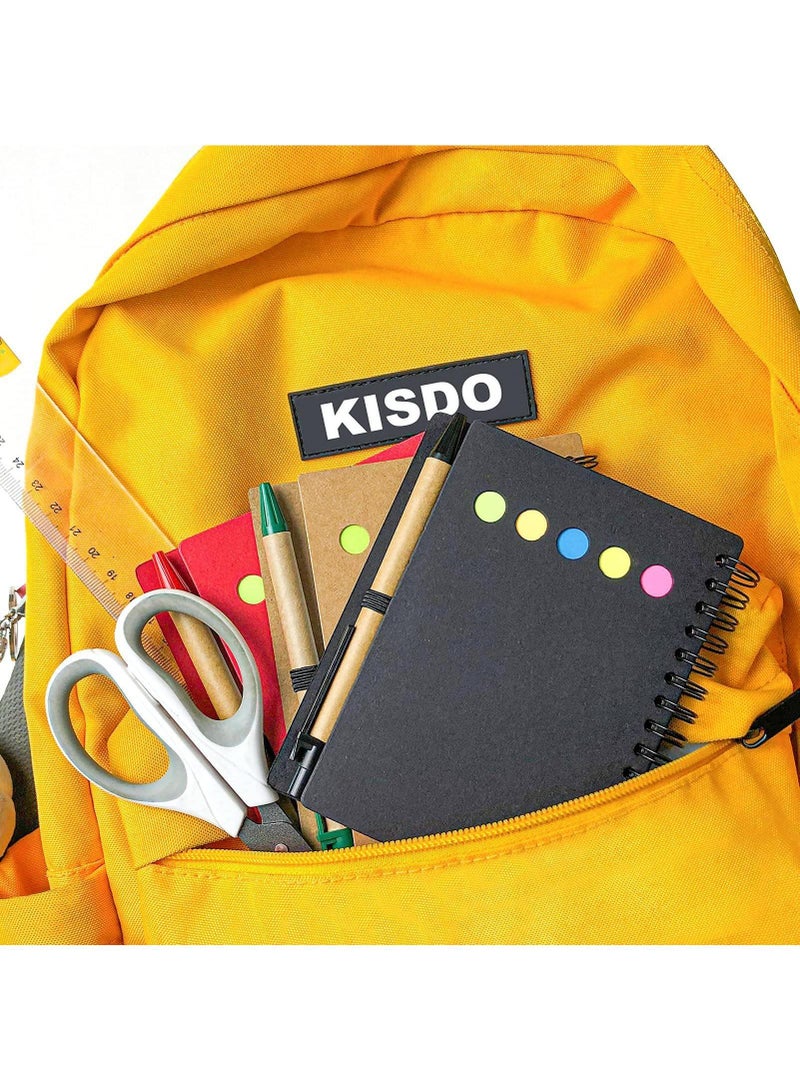 Sweet seven 4-Pack Spiral Notebook Steno Pads with Pen Holder and Accessories - Lined Notepad, Sticky Notes, Page Marker Tabs - Small Pocket Notebooks with Kraft Paper Cover - Image 3