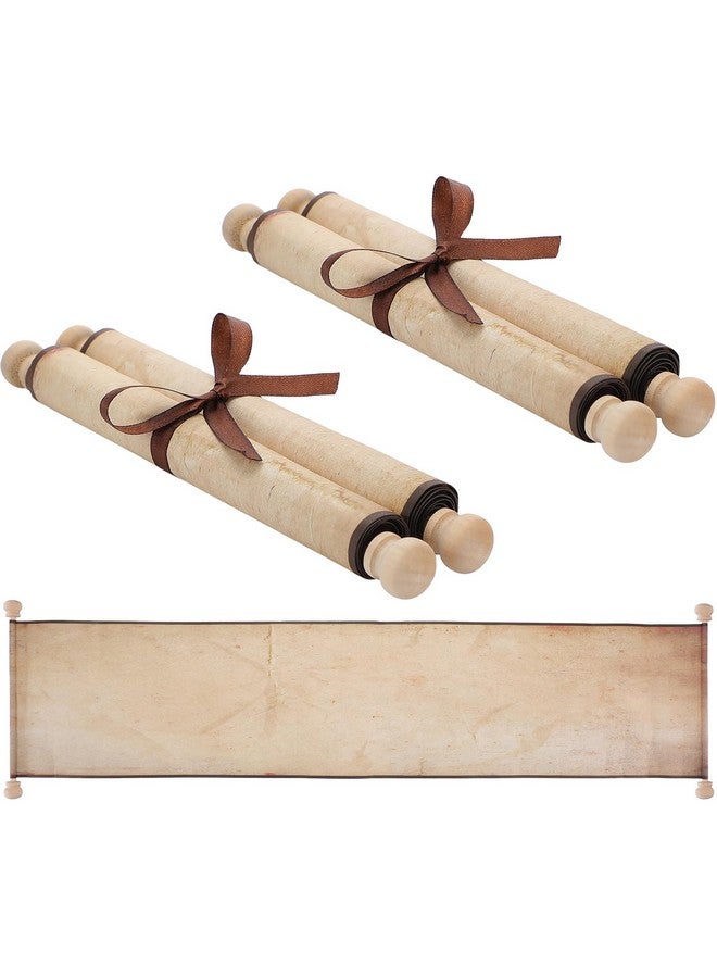 ايباك مجموعة من مخطوطات ورقية فارغة من إيباك، ملفوفة على قضيب خشبي، للكتابة والرسم والخط العربي وعهود الزواج، وكوسبلاي، ومهرجانات عصر النهضة، ولعبة تقمص الأدوار على الطاولة (لون قديم) - Image 1