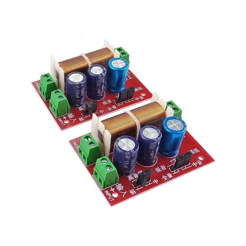 Element 400W 2 Way Crossover Speaker Tweeter With Bass Audio Adjustment Filter Frequency Divider Crossover Board - Image 2