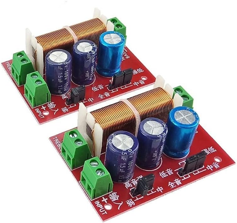 Element 400W 2 Way Crossover Speaker Tweeter With Bass Audio Adjustment Filter Frequency Divider Crossover Board - Image 1