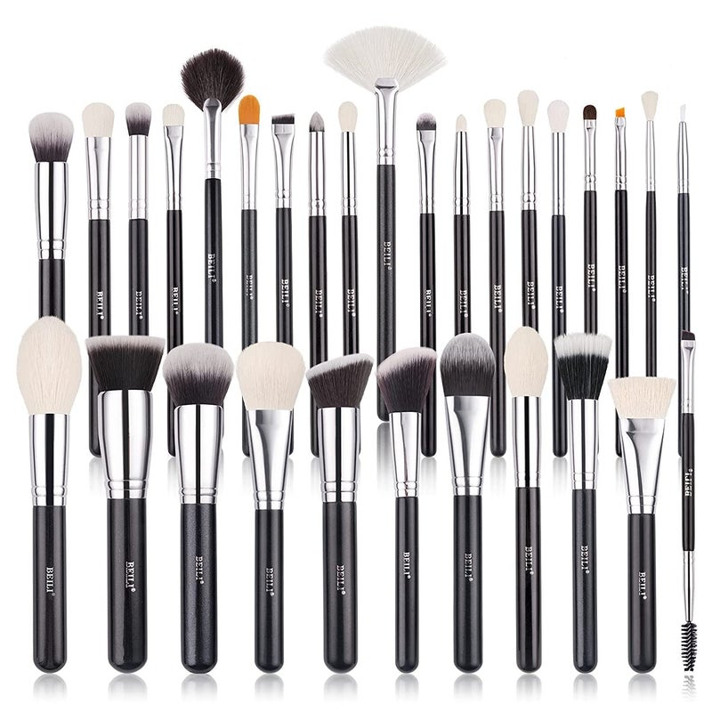 BEILI Makeup Brushes 30pcs New Variant Professional Makeup Brush Set Natural Goat Hair Premium Synthetic Kabuki Foundation Blending Brush Face Powder Blush Concealers - Image 4