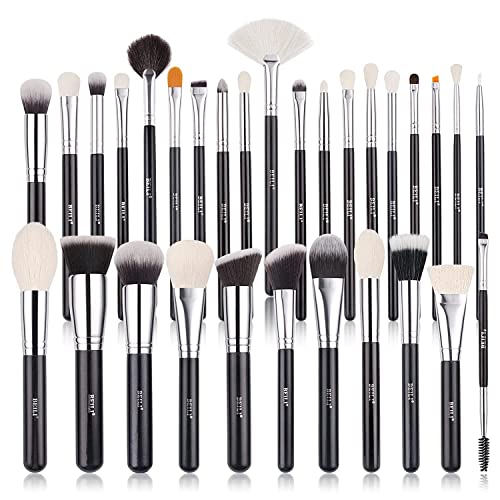 BEILI Makeup Brushes 30pcs New Variant Professional Makeup Brush Set Natural Goat Hair Premium Synthetic Kabuki Foundation Blending Brush Face Powder Blush Concealers - Image 1