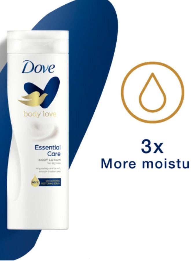 دوف لوشن الجسم المغذي للعناية الأساسية للبشرة الجافة من بودي لوف، 400 مل - Image 4