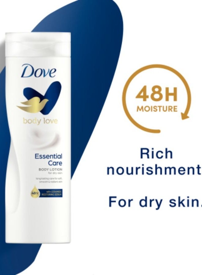 دوف لوشن الجسم المغذي للعناية الأساسية للبشرة الجافة من بودي لوف، 400 مل - Image 5