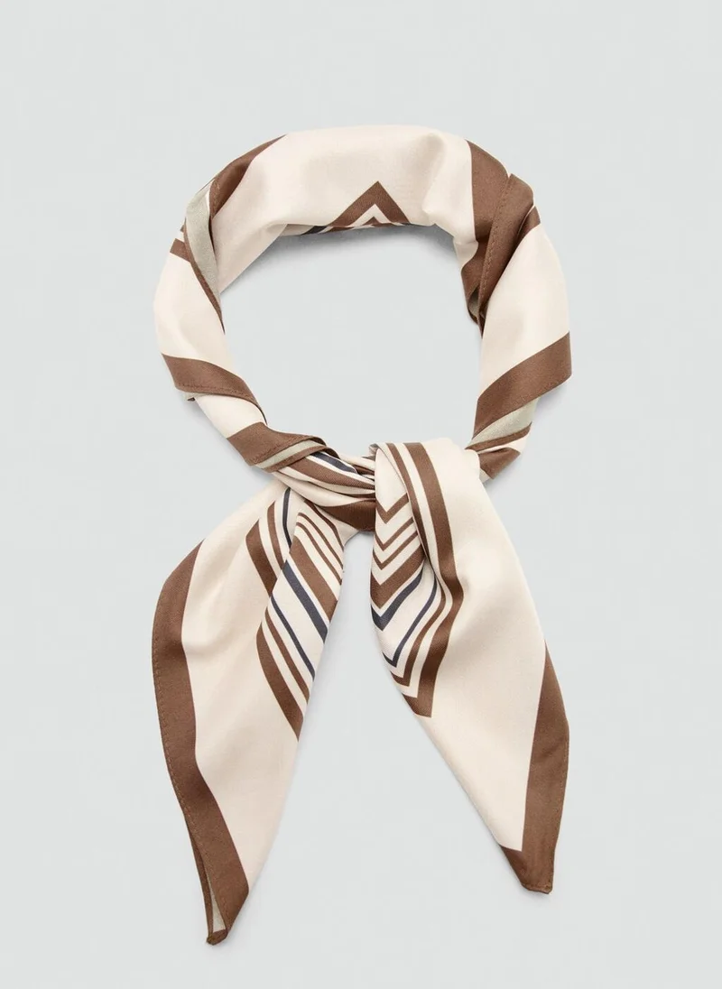 MANGO Geometric Printed Foulard