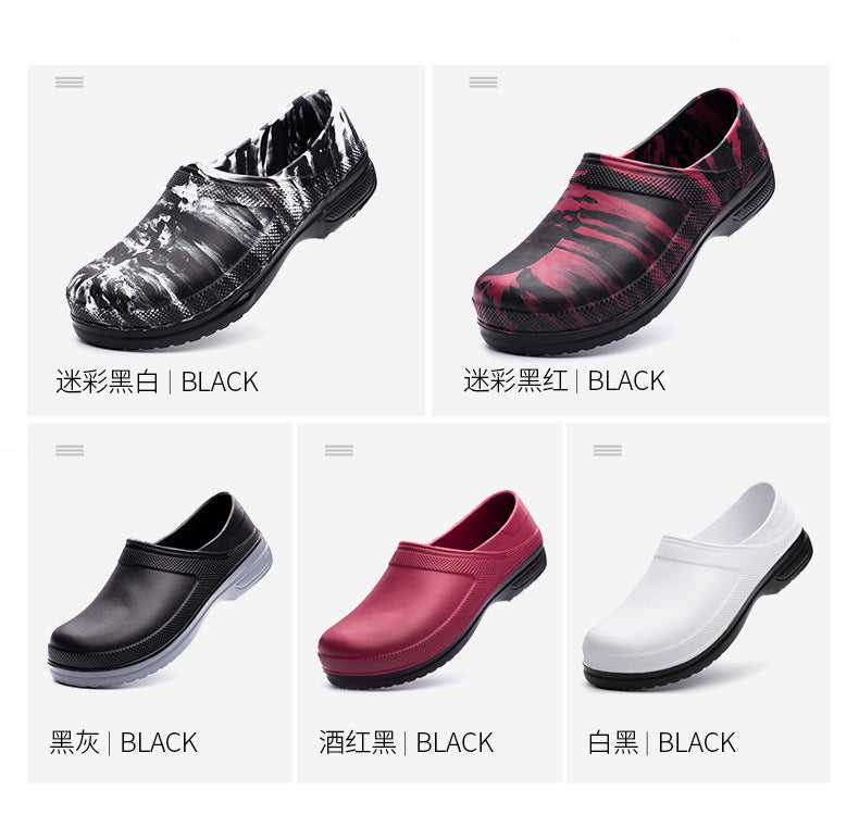 New Chef Shoes, Non-Slip, Oil-Proof, Kitchen Shoes, Rain Boots, El Restaurant Work Shoes, Durable And Waterproof - Image 3