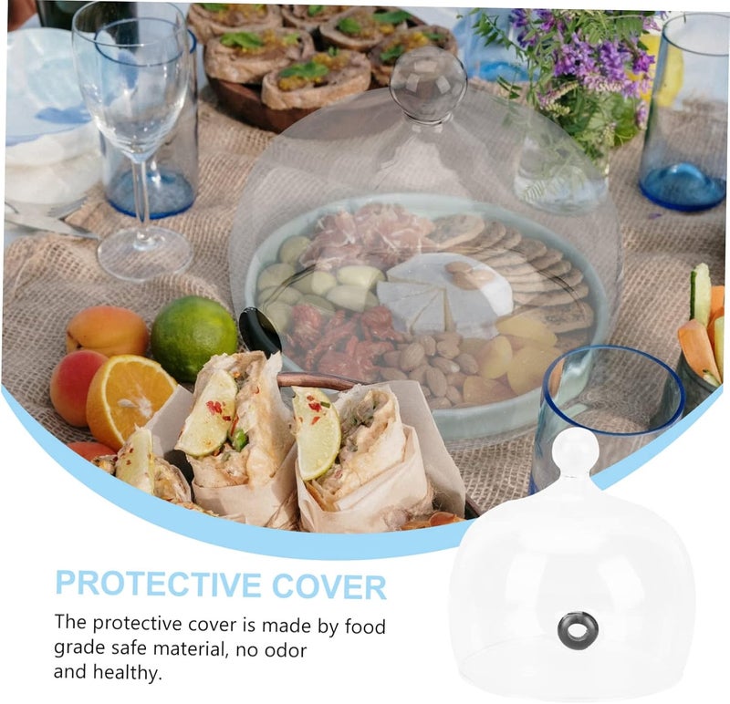 1pc Glass Food Cover for Cake and Bread Elegant Preservation Tent for Desserts and Pastries Artistic Dish Cover for Restaurants and Catering Food Protecting Dome - Image 4