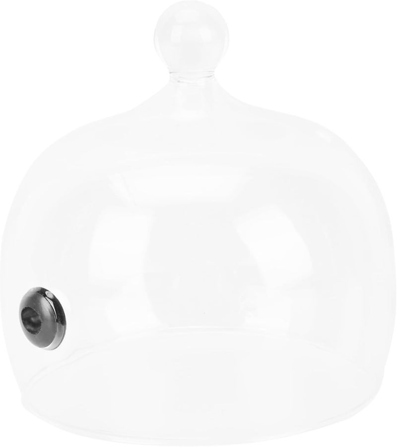 1pc Glass Food Cover for Cake and Bread Elegant Preservation Tent for Desserts and Pastries Artistic Dish Cover for Restaurants and Catering Food Protecting Dome - Image 1