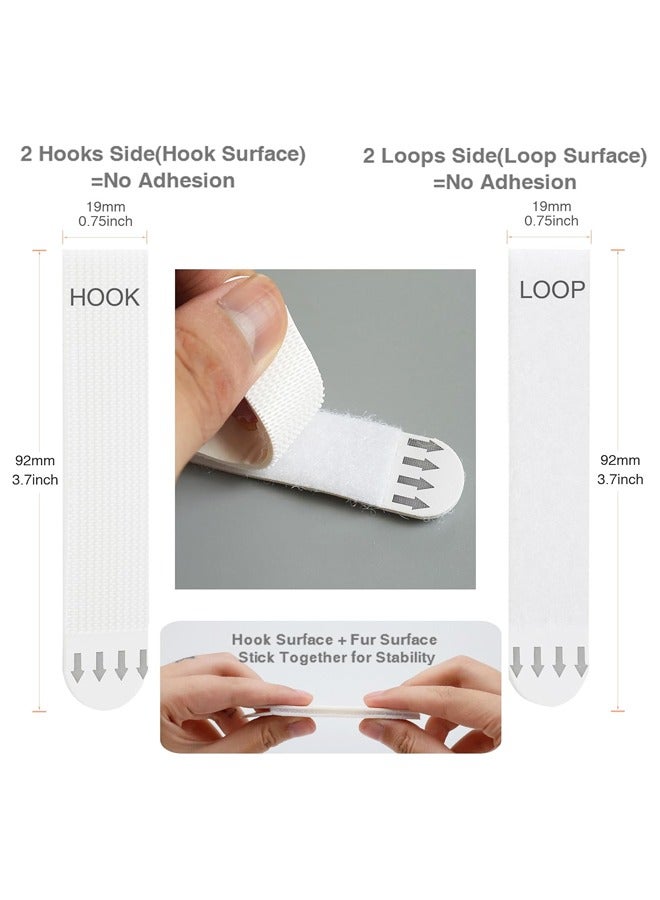 36Pairs(72Strips) Sticky Picture Hangers for Walls,Hanging Pictures Without Nail,Damage Free No Nails Refill Adhesive Poster Strips - Image 2