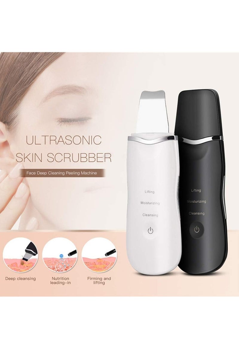 منجل الوجه لتنظيف الأيونات العميقة ومضغف التفحيم ومحاسبة التنظيف الشحنABLE ماساجر الجمال، جهاز إزالة البثور وإزالة حب الشمس وتقشير الرقي ومراقبة البشرة اللون الأبيض. - Image 3