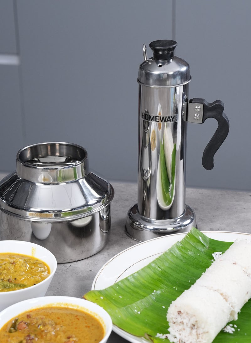 Homeway Premium Stainless Steel Puttu Maker Set – Complete Set for Perfect Puttu - Image 5