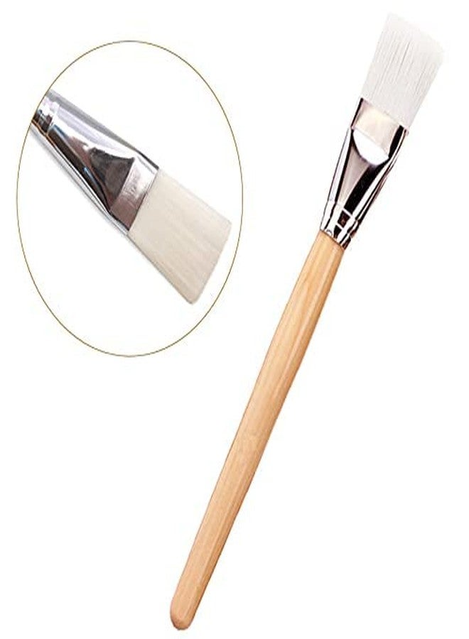 VEDETIC Professional 2pcs Plastic Multicolor Flat Bleach Face Pack Applicator Soft Brush for Men and Women, Home Use, Salon Use, Parlour Use - Image 2