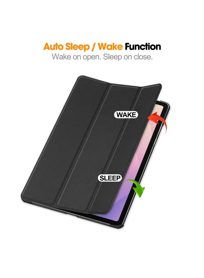 Case for Samsung Galaxy Tab S11 SM-X730/X736B 11Inch Multi-Viewing Angles All New PU Leather Smart Cover with Auto Sleep Wake Feature Slim Flip Shell Case for 2025 Galaxy Tab S11 (Black) - Image 2