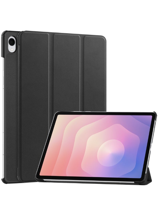 Case for Samsung Galaxy Tab S11 SM-X730/X736B 11Inch Multi-Viewing Angles All New PU Leather Smart Cover with Auto Sleep Wake Feature Slim Flip Shell Case for 2025 Galaxy Tab S11 (Black) - Image 1