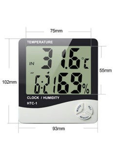 SHREE HANS CREATION SHREE HANS CREATION HTC Room temperature with Humidity Incubator Meter and Accurate Temperature Indicator Wall Mounting LCD Digital Alarm Clock Monitor for IndoorOutdoor HTC1 003  - Image 5