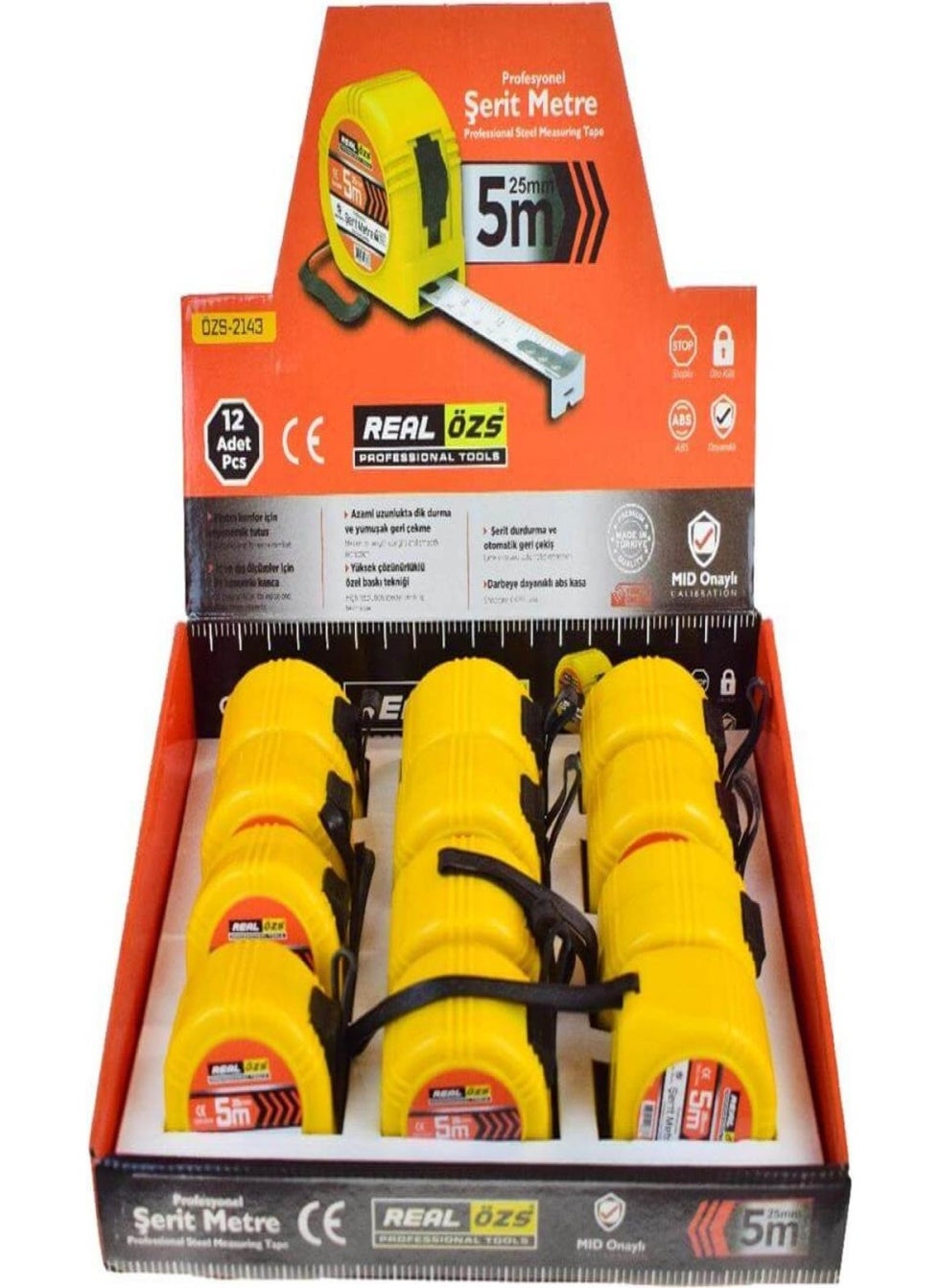 Real Özs Real Ozs Tape Measure 5*25 mm OZS-2143 