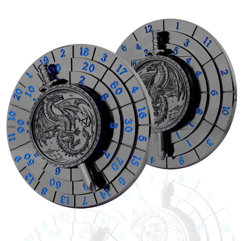Haxtec Spinner Dice 7in1 Metal DND Dice Set Unique Dice Spinner Antique Compatible with Dungeons and Dragons DND Gifts RPG Role Playing Rotate Gaming Dice - Image 3