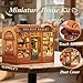 CUTEBEE Book Nook Kit DIY Miniature House Kits for Adult and Teens Dollhouse Booknook Tiny House Bookshelf 3D Wooden Puzzle DIY Craft Gifts for Family and Friends MrsHunt Bakery - Image 4