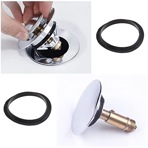 Create idea 5Pcs Sink Plug O-Ring Spare Sealing Gaskets for Metal Basin Plugs and Pop up Bath Sink Basin Plug Inner Diameter 31.5mm Outer Diameter 38mm Silica Gel Black - Image 4