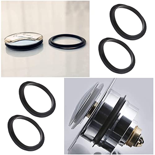 Create idea 5Pcs Sink Plug O-Ring Spare Sealing Gaskets for Metal Basin Plugs and Pop up Bath Sink Basin Plug Inner Diameter 31.5mm Outer Diameter 38mm Silica Gel Black - Image 5