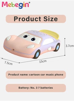 2 in 1 Car-shaped Mobile Phone Toy with Star Projection, Light and Music, Multifunctional Baby Phone Toy with 13 Buttons, Teething Toy for Babies, Perfect for Bbabies Who Enjoy Playing with Real Phones, 3 AAA Batteries Required(Not Included), 15*7.5*3.7cm - pzsku/ZABDA9CC22FE60D5DBA85Z/45/_/1681729176/d1218bf3-1ea6-4c1f-8aab-04e30ca35cc0