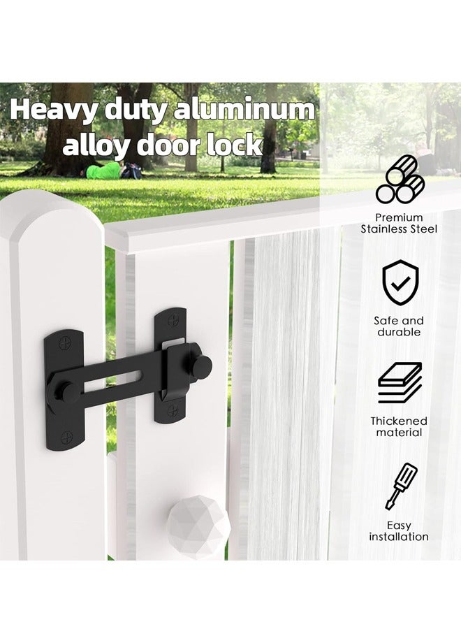 2 PCS Safe barn Door Locks and latches for Barn Door, Pet Door, Bathroom, Outdoor, Garage, Window, Sliding Door - Image 4