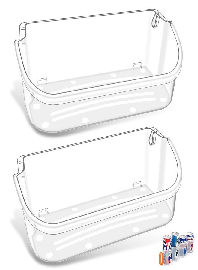 Alvar [2 PACK] UPGRADED 240356402 Refrigerator Door Bin Replacement,Compatible with Frigidaire Refrigerator Door Shelf Parts FFSS2615TS0 LFSS2612TF0 LFSS2612TE0 AP2549958 FGHS2631PF4A Door Shelf Shelves - Image 1