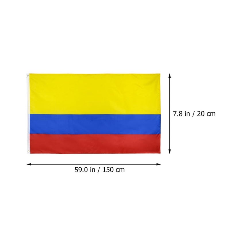 Colombian Flag Decorative Banner 90x150cm Outdoor Yard Flag with Grommets for Patio and Party - Image 3