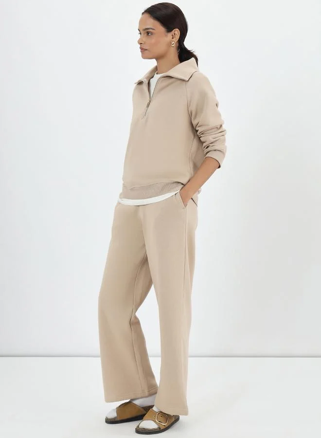 فيميلا سويت شيرت فليس بيج بسحاب نصفي